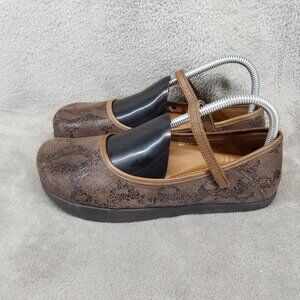 Kalso Earth Shoe Shoes Womens Size 7 Solar 3 Bark Brown Leather Mary Janes